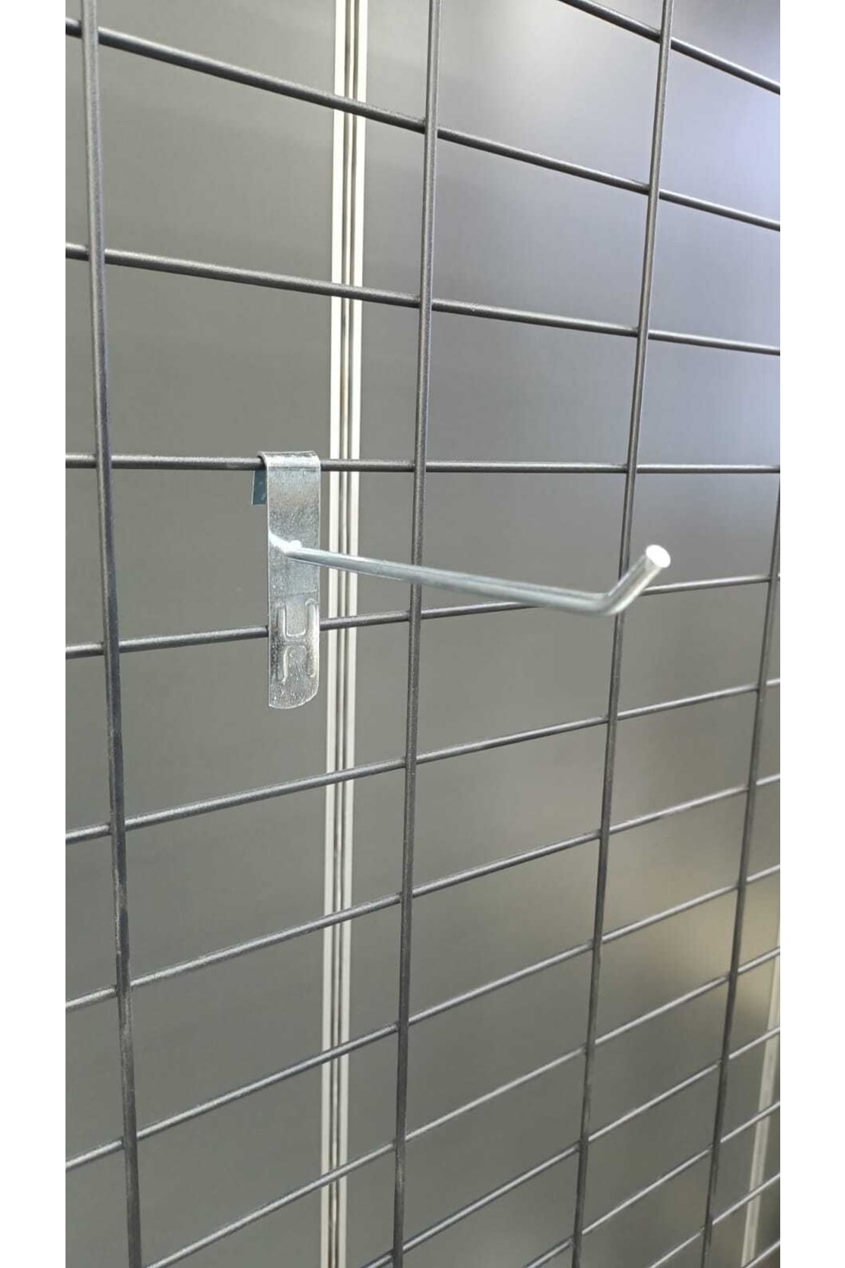 100 Adet - 10 Cm - Tel Pano Kancası - Raf Aksesuarı - Raf Kancası - Görsel 4