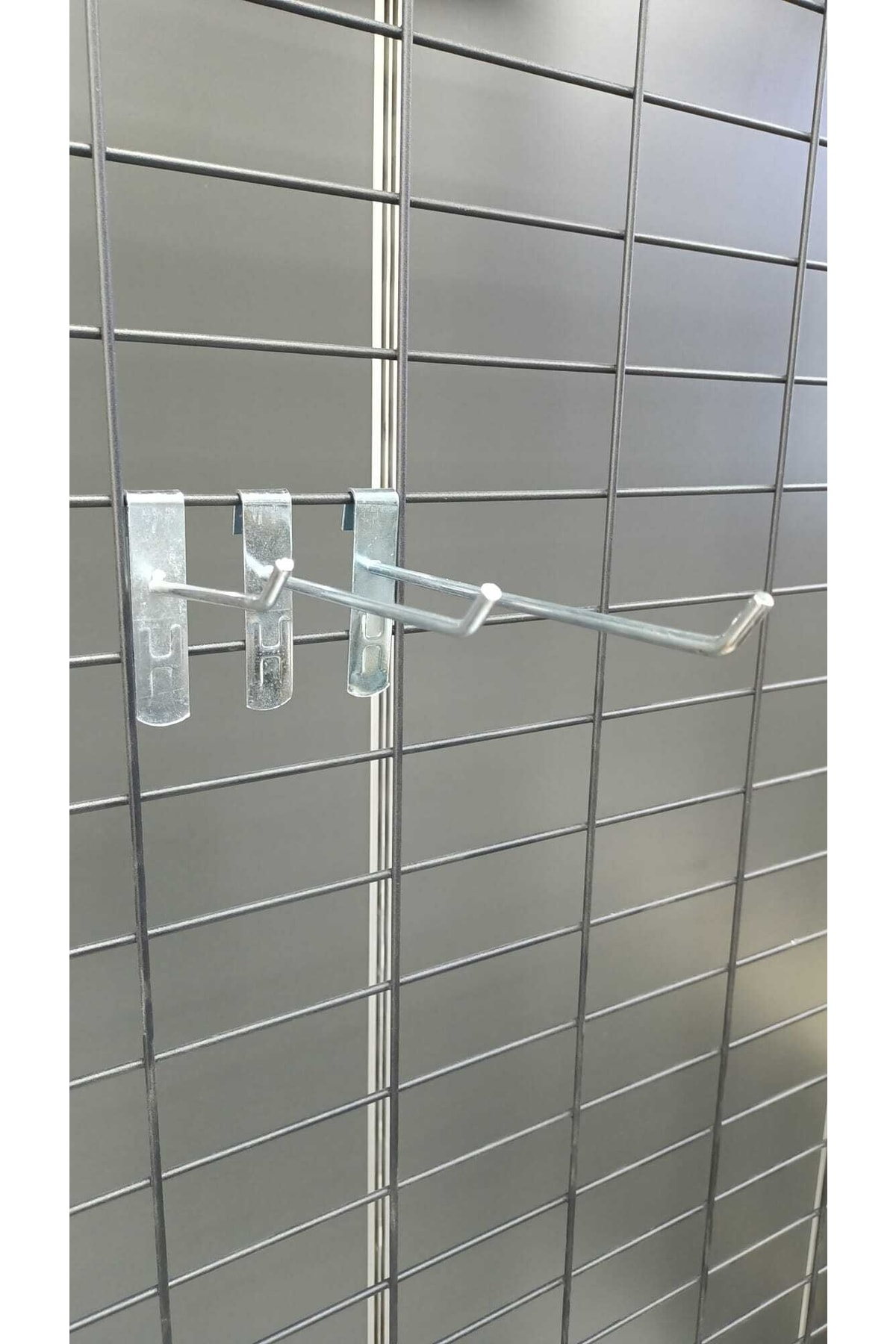 50 Adet - 10 Cm - Tel Pano Kancası - Raf Aksesuarı - Raf Kancası - Görsel 4
