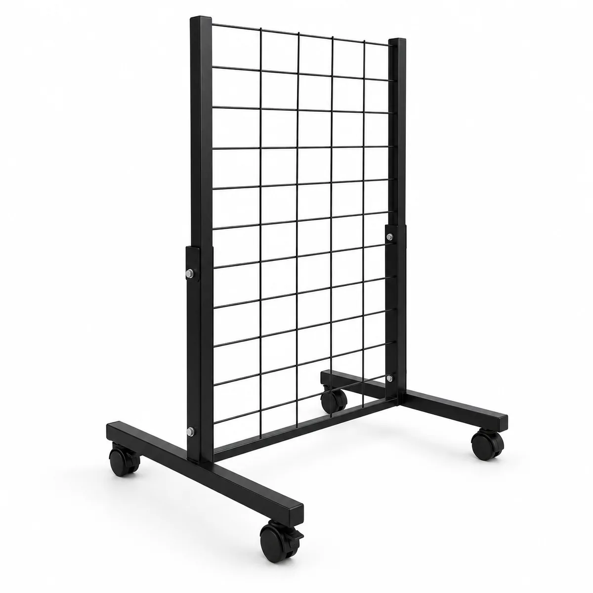 Profil Ayaklı Tel Pano Stand 60x150 cm Siyah - Tel Raf, Duvar Askılığı