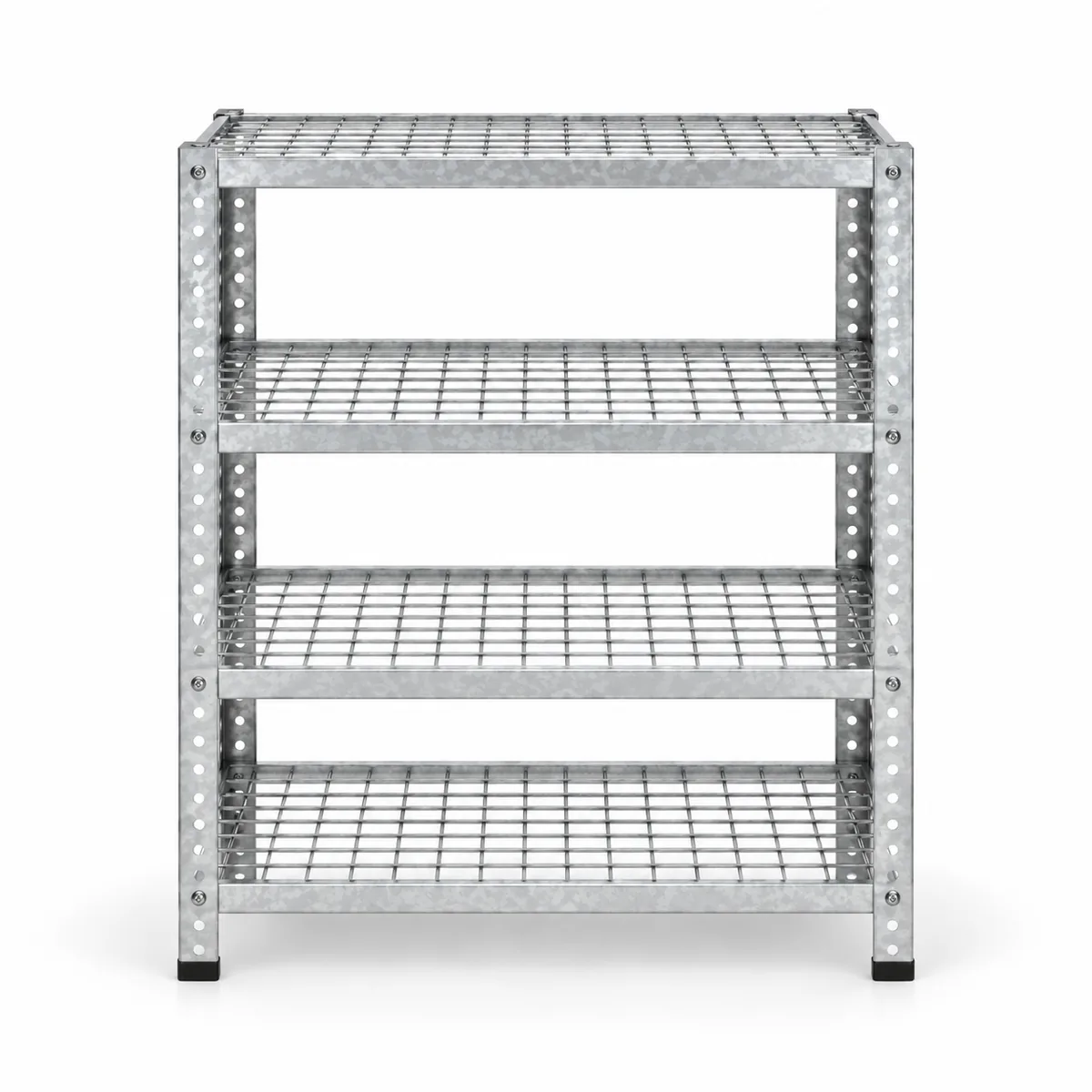 4 Katlı Galvaniz Tel Kafesli Çelik Ayakkabılık Rafı 31X75X75 cm