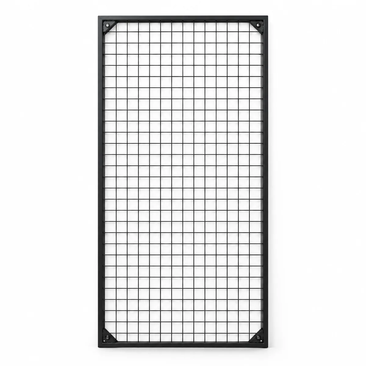 Duvara Monte Sık Telli Tel Raf 60x120 cm Siyah - Tel Pano Stand, Duvar Askılığı
