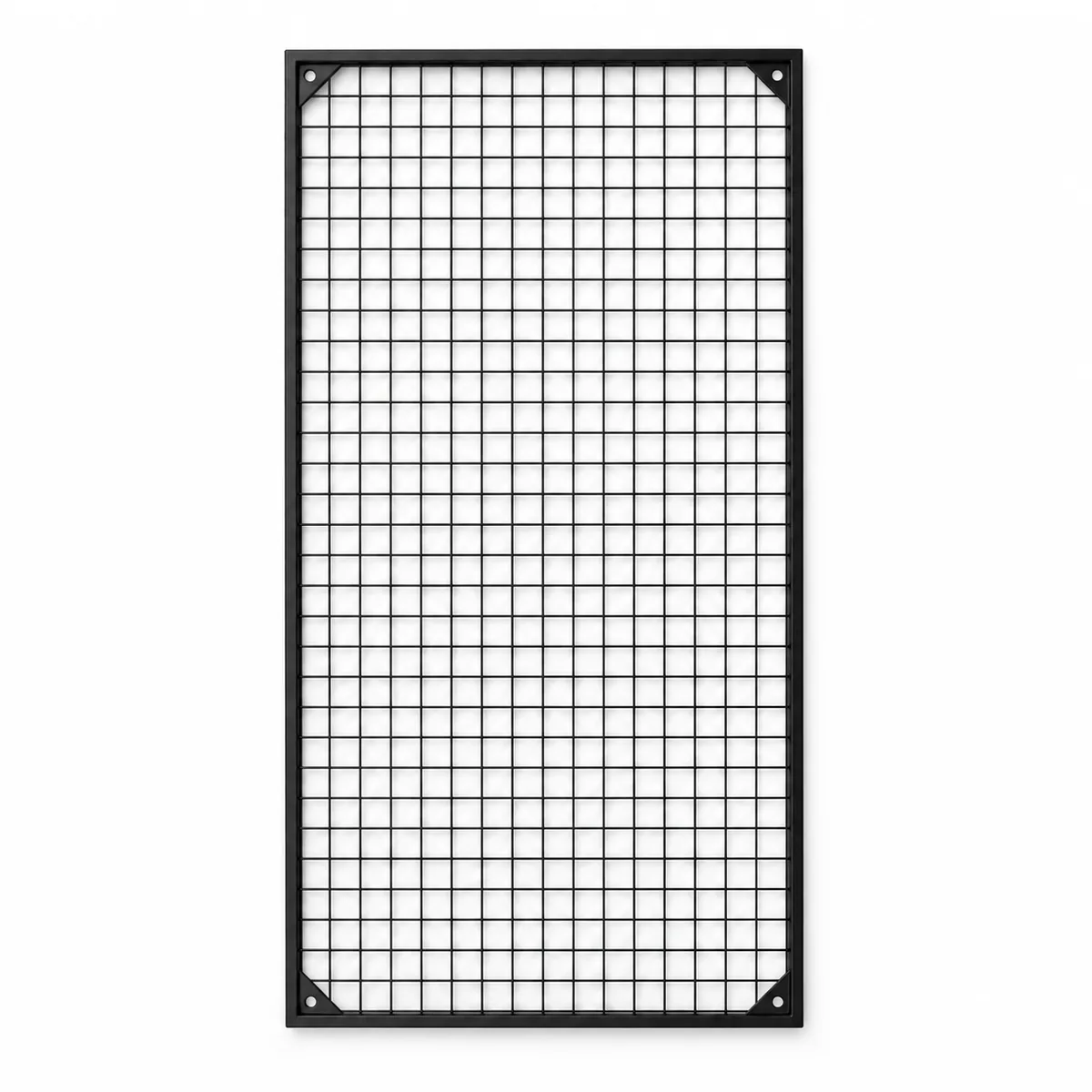Duvara Monte Sık Telli Tel Raf 60x120 cm Siyah - Tel Pano Stand, Duvar Askılığı