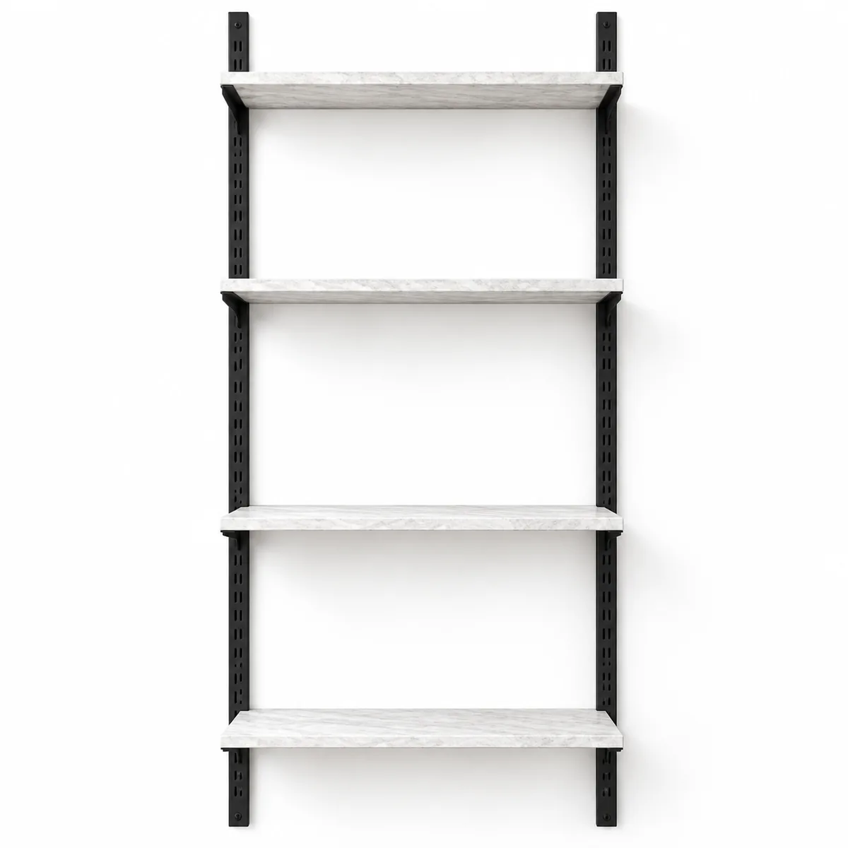 Mağaza Askılık Raf Sistemi 95x200 cm Siyah - Butik Stand, Giyinme Odası Sistemi
