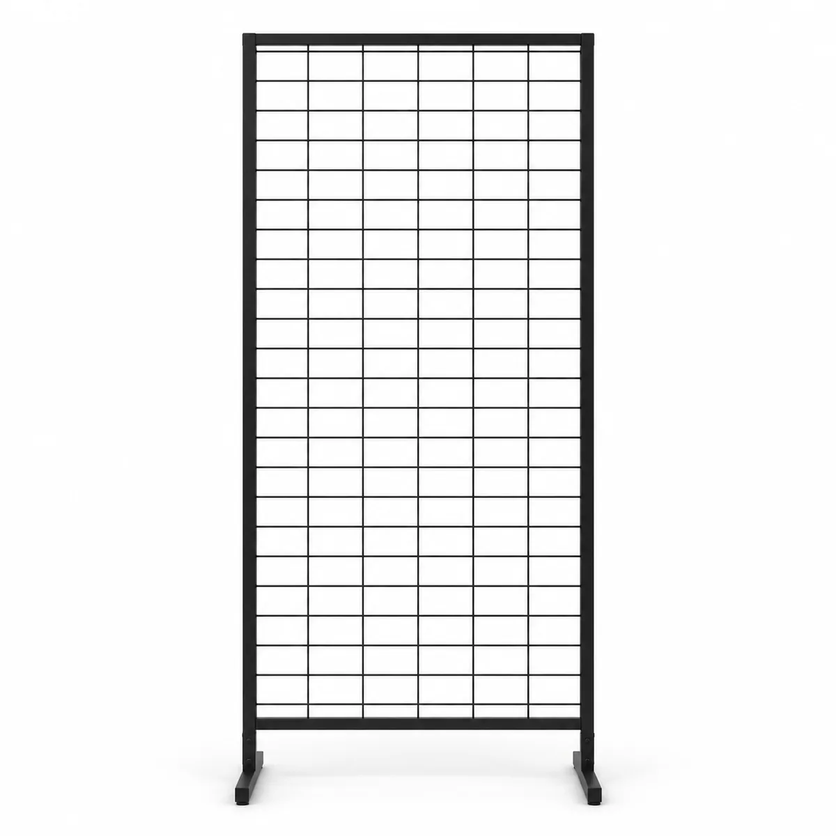 Profil Ayaklı Tel Pano Stand 90x190 cm Siyah - Tel Raf, Duvar Askılığı